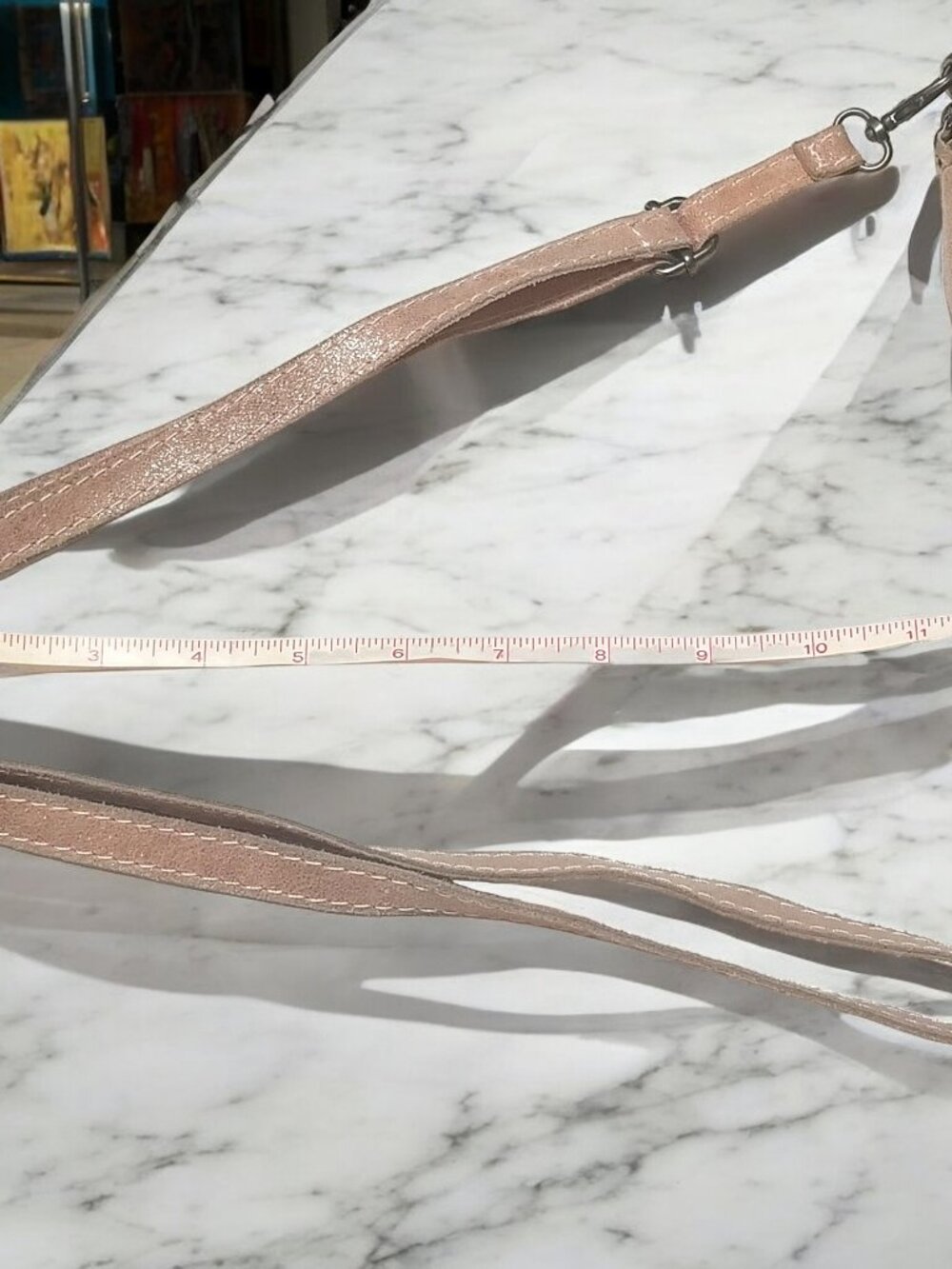 Lavorazione Artigiana Genuine Leather Crossbody Bag Mauve Italy Clutch - Picture 4 of 15